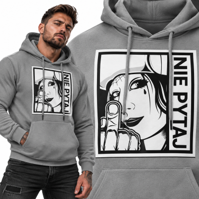 BLUZA ŚMIESZNA Z KAPTUREM NIE PYTAJ 2